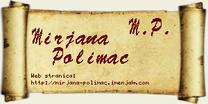 Mirjana Polimac vizit kartica